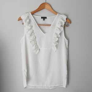 Cream sleeveless top